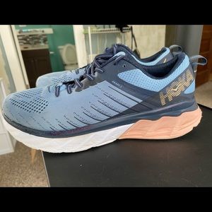 Hoka One One Womens Arahi 3 1104099 AMIN Blue Running Shoes Sneakers Size 11